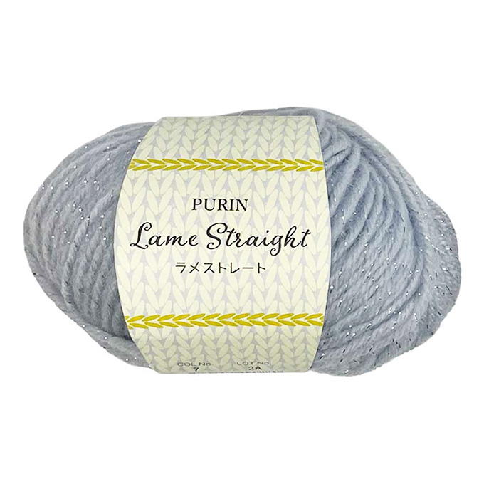 【まとめ買い】ラメストレート 毛糸 7 サックス 25g 1535/375797