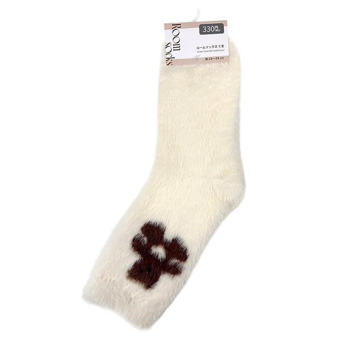 【まとめ買い】ルームソックスくま 1523/375885