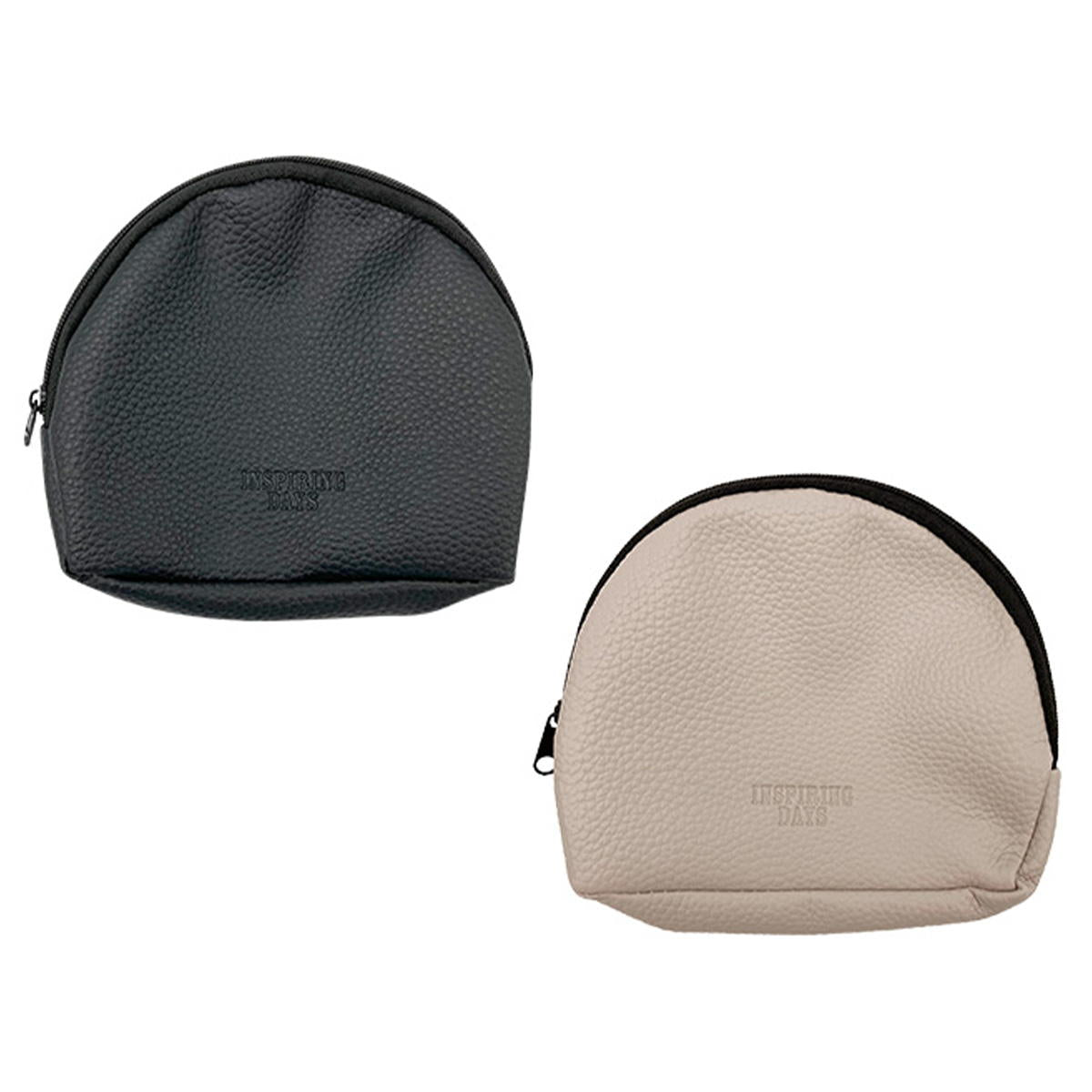 【まとめ買い】フェイクレザーポーチ（丸） 0344/377466