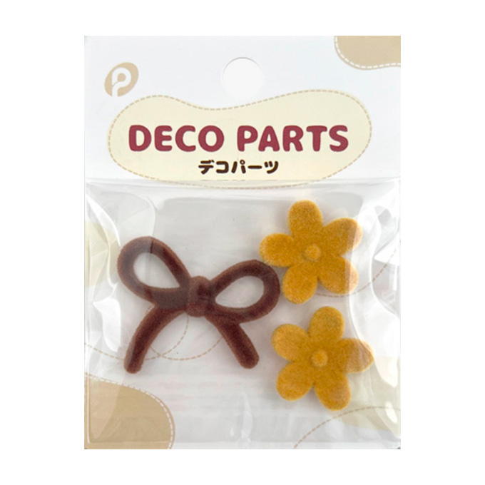【まとめ買い】ベルベット調デコパーツ5 0894/380535