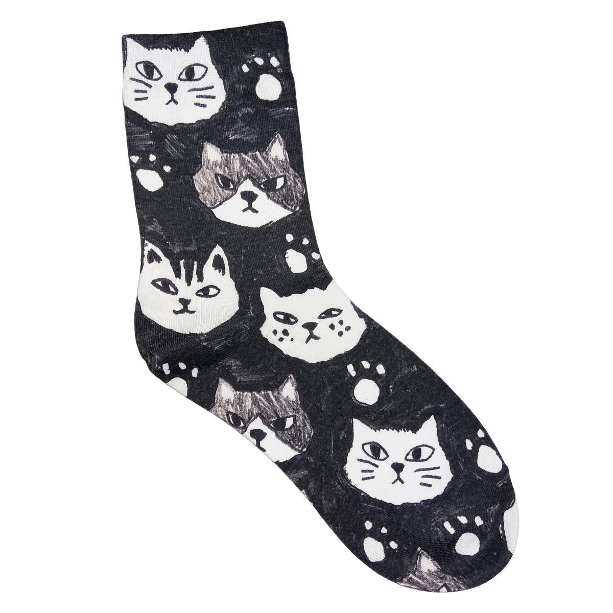 【まとめ買い】モノクロおすましネコクルー 1905/397038