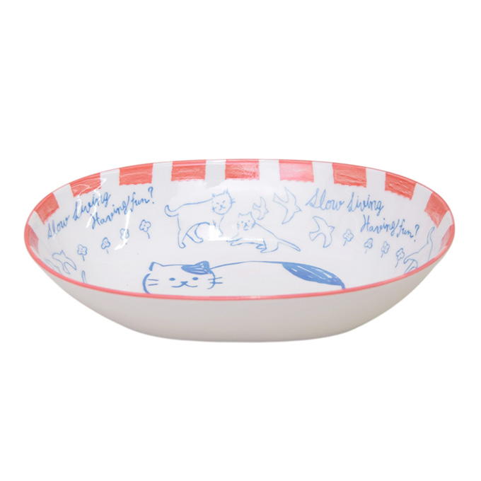 【まとめ買い】ペイントねこ オーバルパスタ 1576/397181