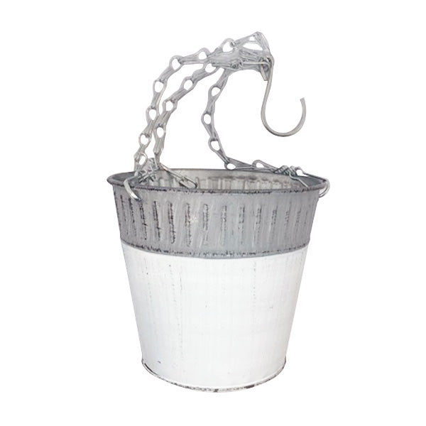 プランター 植木鉢 ハンギングポット 吊り下げポット アベル ホワイト 幅13×奥行13×高さ11.5cm 1635/450688