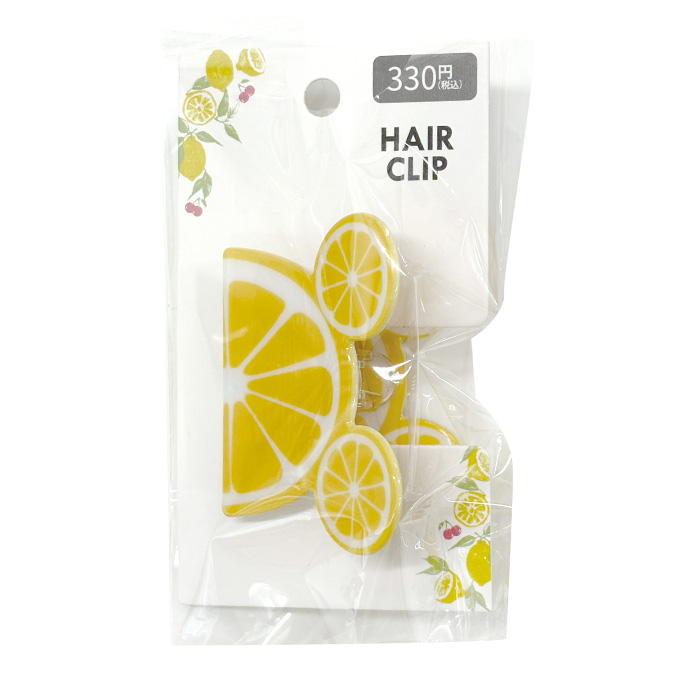 【まとめ買い】ヘアクリップレモン B 1523/580126