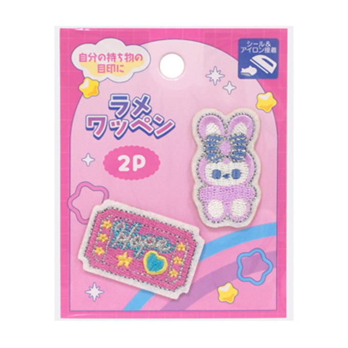 【まとめ買い】ラメワッペン ドリーミーポップ柄 0936/598694