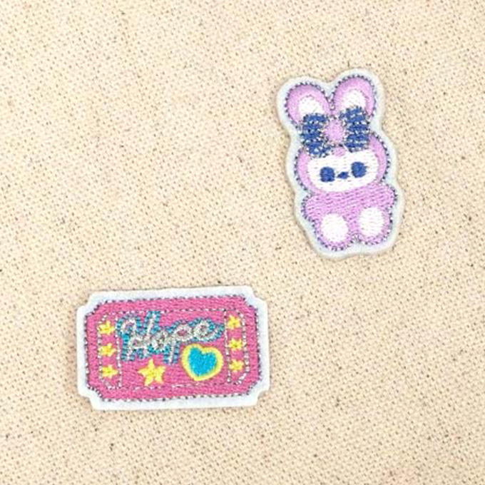 【まとめ買い】ラメワッペン ドリーミーポップ柄 0936/598694