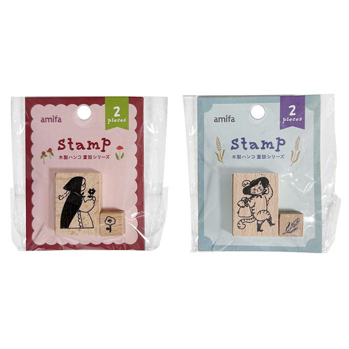 【まとめ買い】木製ハンコ 2P 童話シリーズ 0356/598740