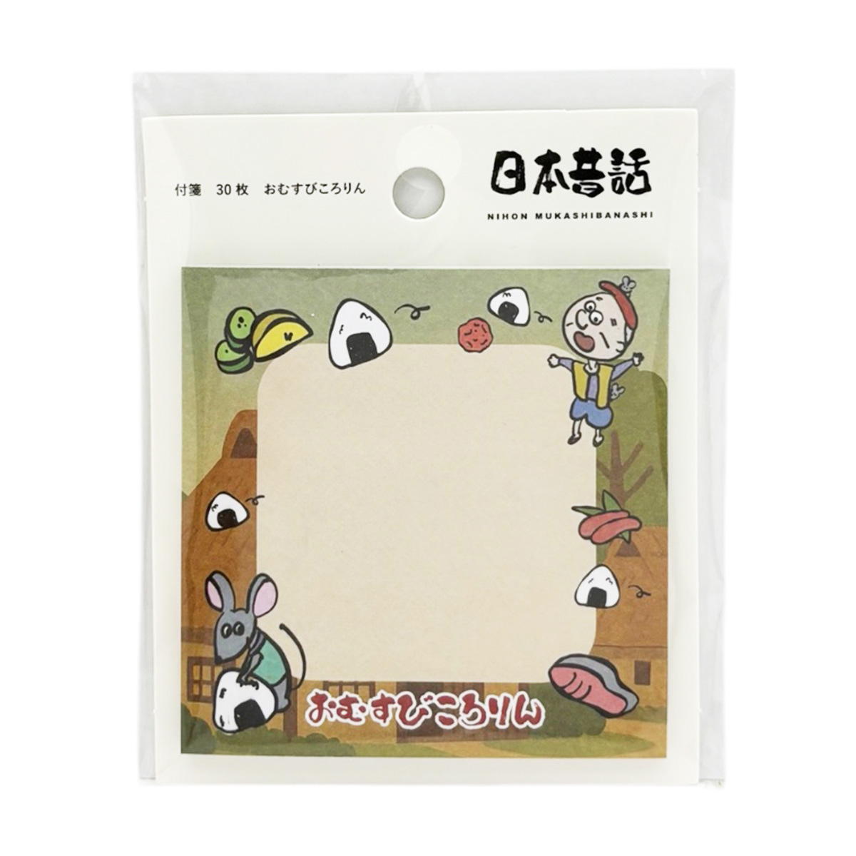 【まとめ買い】付箋30枚おむすびころりん 9001/598996